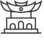 Drum Tower Pavilion Icon, drum tower pavilion,cultural architecture