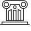 Roman Columns Building Icon, Roman columns,classical architecture