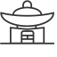 Temple Building Icon, cultural architecture,temple