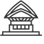Venue Building Icon, venue building,modern architecture