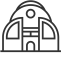 Venue House Building Icon, venue house,modern architecture