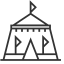 Yurt Building Icon, yurt,traditional architecture