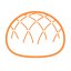 Pineapple Bun Icon, Pineapple bun,snack