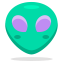Alien Emoji Icon, alien,extraterrestrial