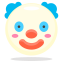 Clown Emoji Icon, clown,funny
