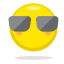 Cool Emoji Icon, cool,sunglasses