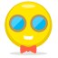 Happy Face Emoji Icon, bow-tie,happy