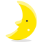 Moon Emoji Icon, moon,night
