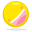 Pink Slice Emoji Icon, shape,slice