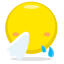 Sneezing Emoji Icon, sick,sneeze