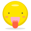 Tongue Out Emoji (Repeat) Icon, tongue,playful