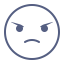 Angry Emot Icon, angry,fierce eyes