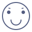 Appreciative Emot Icon, appreciative,normal face