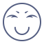 Encouraging Emot Icon, encouraging,closed eyes