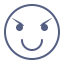 Naughty Emot Icon, naughty,fierce eyes