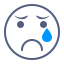 Sad Emot Icon, sad,tear