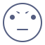 Serious Emot Icon, serious,normal face