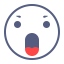 Shocked Emot Icon, shocked,open mouth