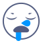 Sleepy Emot Icon, sleepy,drool