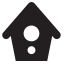 Birdhouse Icon, birdhouse,nest,social hub