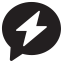 Chat Bolt Icon, chat,bolt,quick message