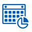 Calendar Chart Icon, calendar chart,scheduling,analysis