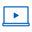 Laptop Play Icon, laptop,play,media
