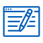 Web Window Write Icon, web window,write,web - based