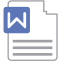 Word File Extension Icon, word,document