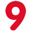 Red Number 9 Icon, digit,number 9,red