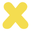 Yellow X Symbol Icon, X symbol,yellow,symbol
