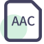 AAC File Extension Icon, AAC,audio,music