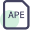 APE File Extension Icon, APE,audio,lossless