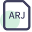 ARJ File Extension Icon, ARJ,compressed,archive