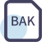 BAK File Extension Icon, BAK,backup,file