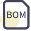 BOM File Extension Icon, BOM,bill of materials,file