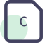 C File Extension Icon, C,programming,code
