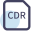 CDR File Extension Icon, CDR,CorelDRAW,vector graphics