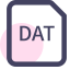 DAT File Extension Icon, DAT,data,file
