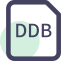 DDB File Extension Icon, DDB,database,design