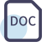 DOC File Extension Icon, DOC,Word,document