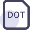 DOT File Extension Icon, DOT,Word,template