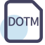 DOTM File Extension Icon, DOTM,Word,template