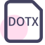 DOTX File Extension Icon, DOTX,Word,template