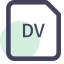 DV File Extension Icon, DV,digital,video