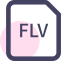 FLV File Extension Icon, FLV,Flash,video