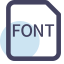 FONT File Extension Icon, FONT,font,typeface
