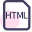 HTML File Extension Icon, HTML,markup,web