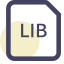 LIB File Extension Icon, LIB,code,library