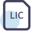 LIC File Extension Icon, LIC,file,license